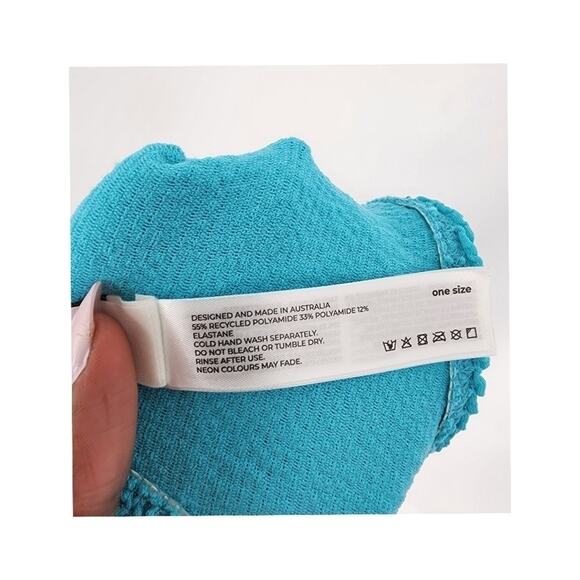 Nwtg Bond-Eye One Piece Cyan Recycled Swimsuit One Size - Picture 4 of 7